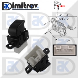 Бутон стъклоповдигане Mazda 323 6 MPV II